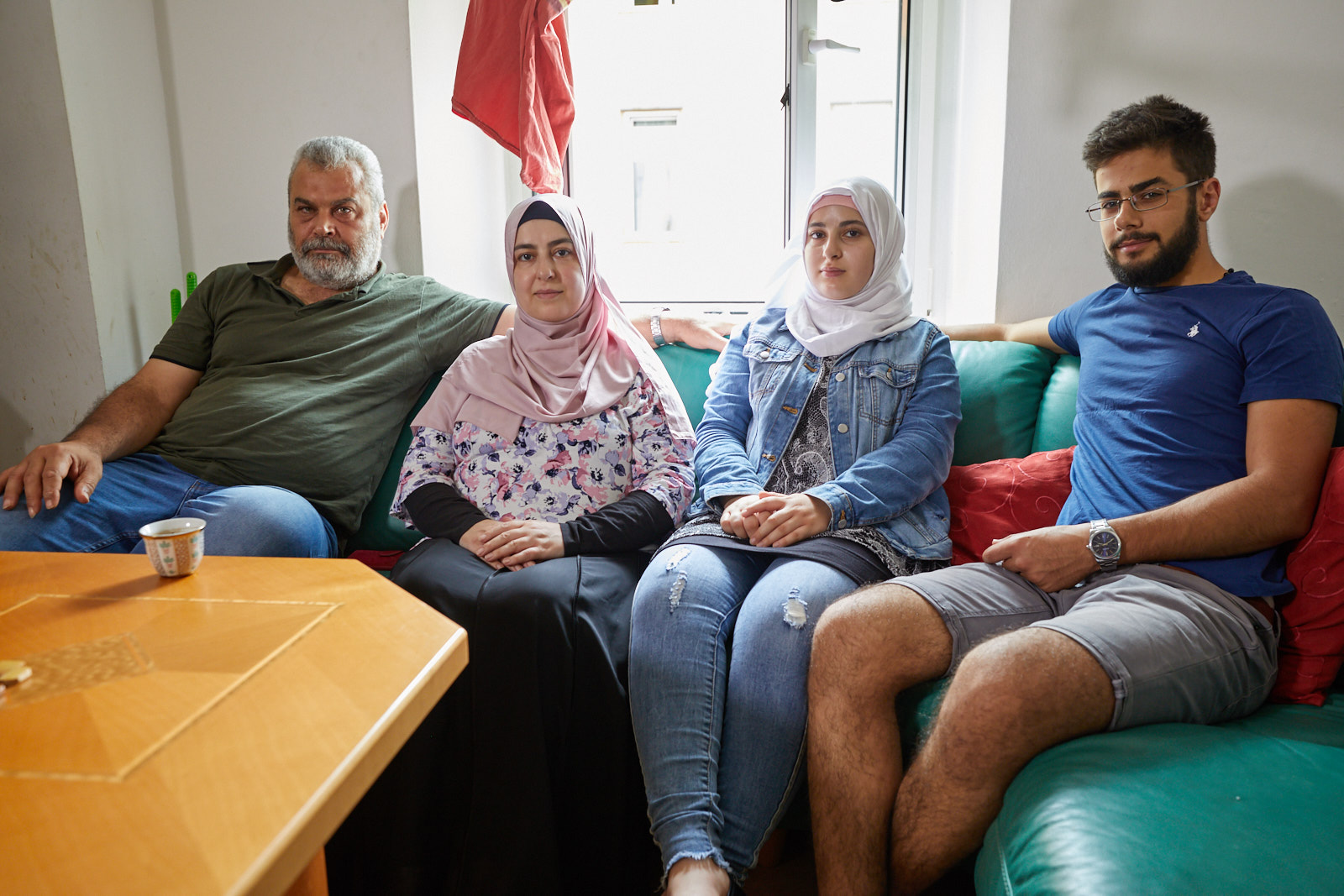 Khaled el Masri mit Frau und Kindern